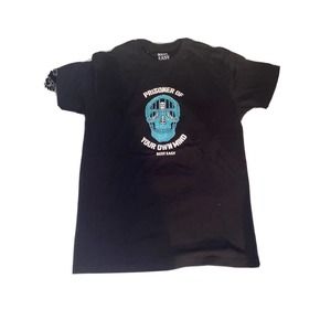 Men's Rest Easy Creep‎ and Destroy T-Shirt with Skull Logo Size Medium